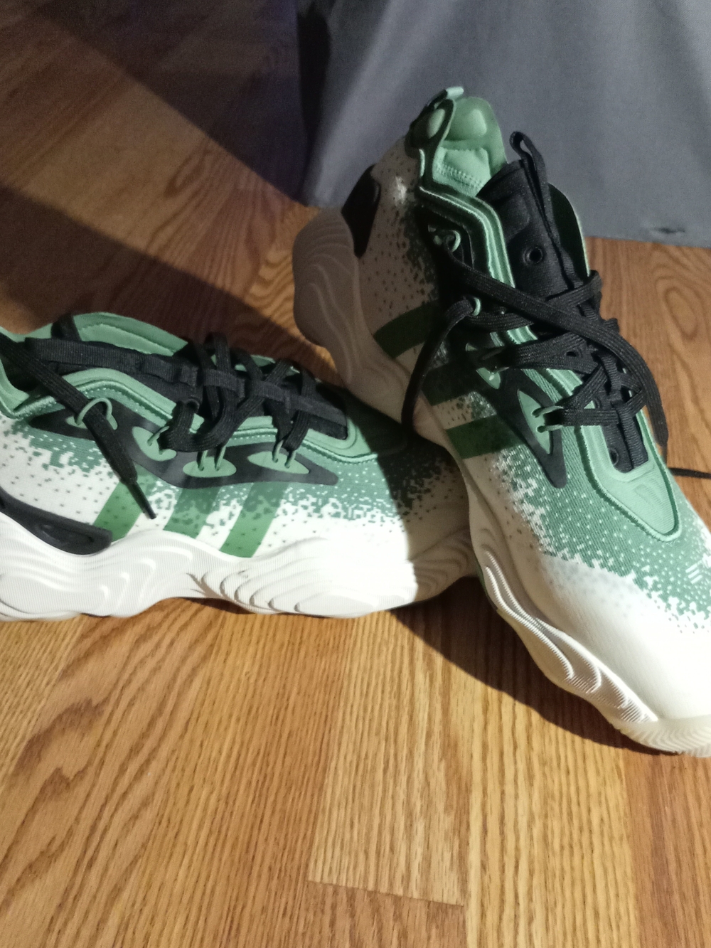 adidas Green and Black Men's Athletic Sneakers